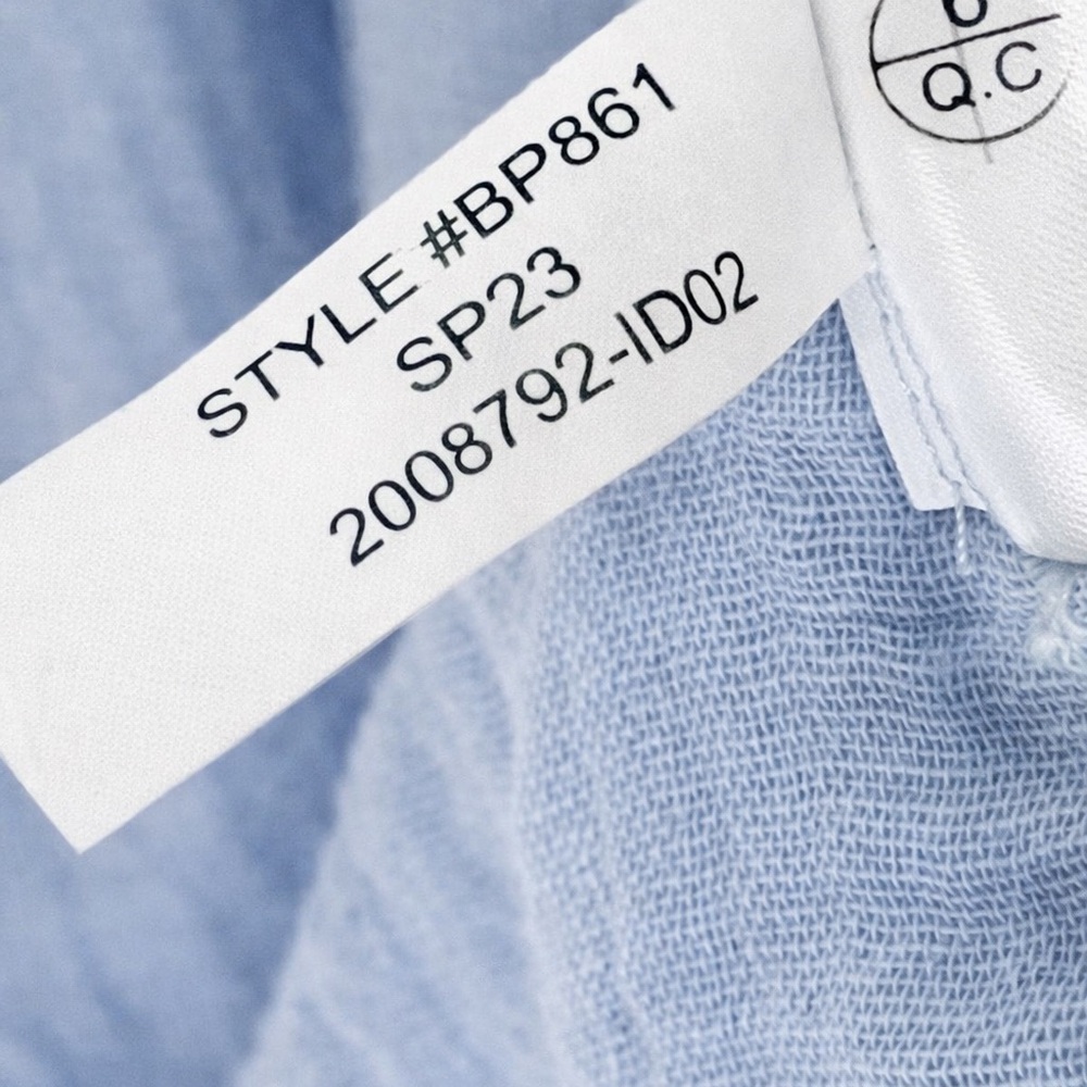 J.Crew Blue Cotton Maxi Dress | Size Small | Lined Smocked Waist | NWOT - Picture 12 of 12